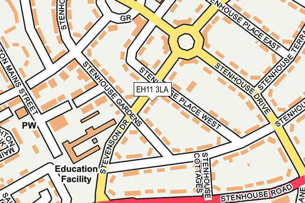 EH11 3LA map - OS OpenMap – Local (Ordnance Survey)