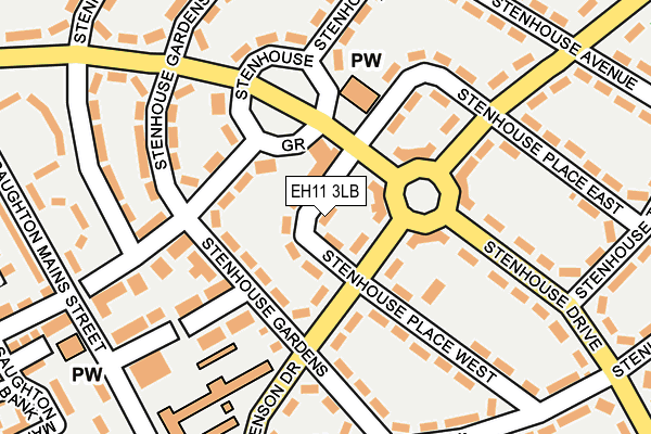 EH11 3LB map - OS OpenMap – Local (Ordnance Survey) EH11 3LB map - OS OpenMap – Local (Ordnance Survey)