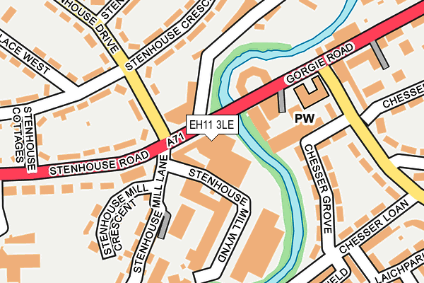 EH11 3LE map - OS OpenMap – Local (Ordnance Survey) EH11 3LE map - OS OpenMap – Local (Ordnance Survey)