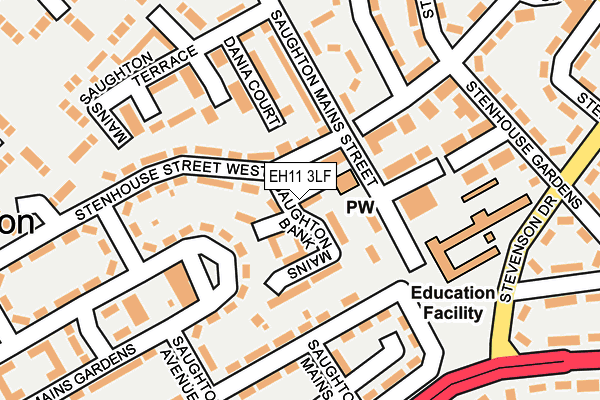 EH11 3LF map - OS OpenMap – Local (Ordnance Survey) EH11 3LF map - OS OpenMap – Local (Ordnance Survey)