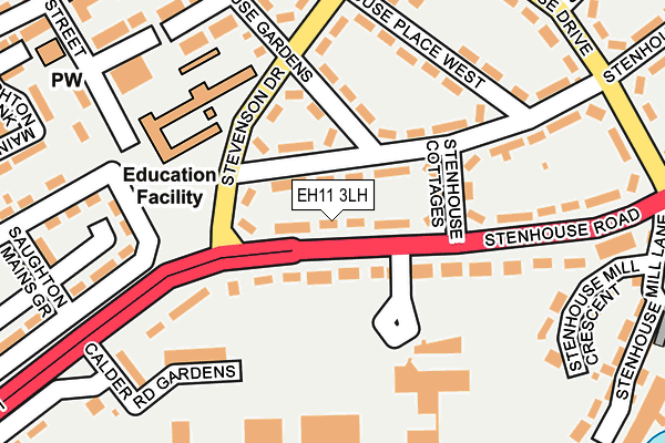 EH11 3LH map - OS OpenMap – Local (Ordnance Survey) EH11 3LH map - OS OpenMap – Local (Ordnance Survey)
