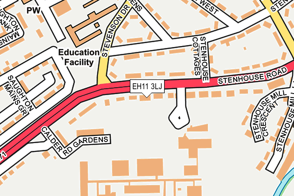 EH11 3LJ map - OS OpenMap – Local (Ordnance Survey) EH11 3LJ map - OS OpenMap – Local (Ordnance Survey)