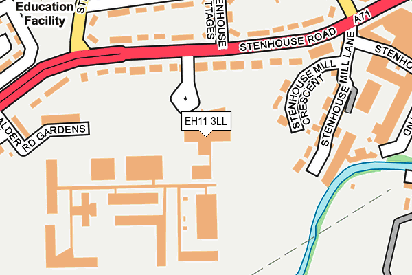 EH11 3LL map - OS OpenMap – Local (Ordnance Survey) EH11 3LL map - OS OpenMap – Local (Ordnance Survey)