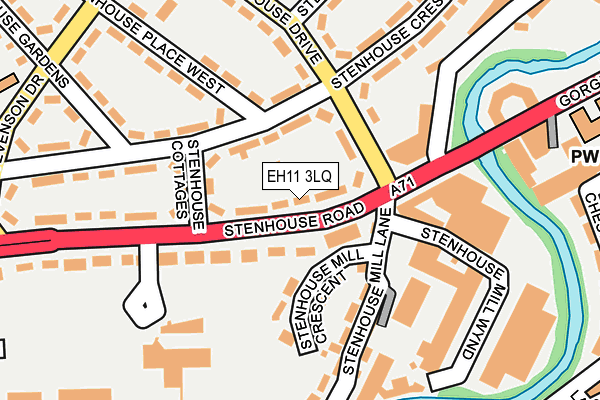 EH11 3LQ map - OS OpenMap – Local (Ordnance Survey) EH11 3LQ map - OS OpenMap – Local (Ordnance Survey)