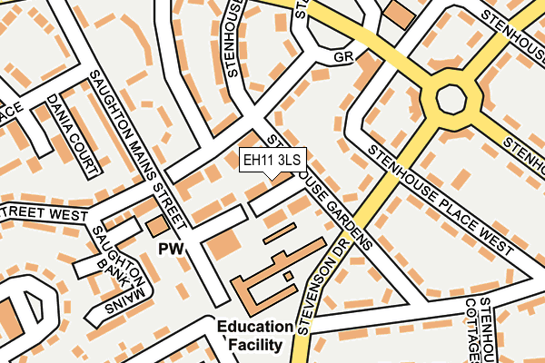 EH11 3LS map - OS OpenMap – Local (Ordnance Survey) EH11 3LS map - OS OpenMap – Local (Ordnance Survey)