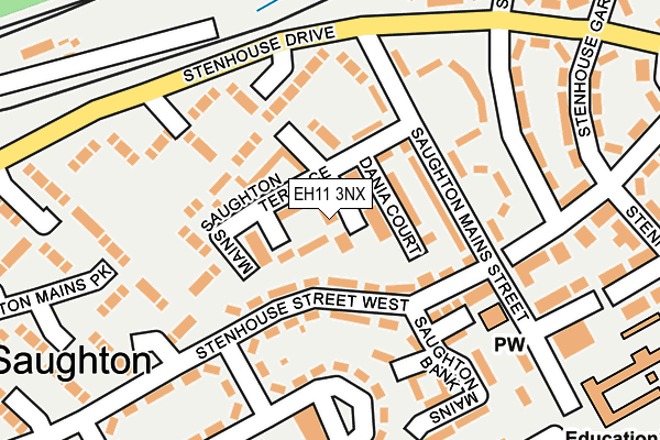 EH11 3NX map - OS OpenMap – Local (Ordnance Survey) EH11 3NX map - OS OpenMap – Local (Ordnance Survey)