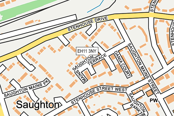 EH11 3NY map - OS OpenMap – Local (Ordnance Survey) EH11 3NY map - OS OpenMap – Local (Ordnance Survey)