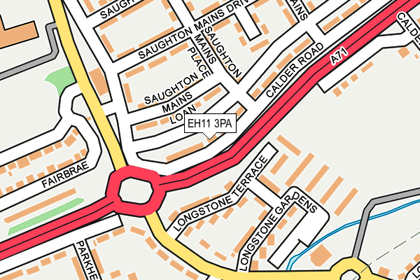 EH11 3PA map - OS OpenMap – Local (Ordnance Survey) EH11 3PA map - OS OpenMap – Local (Ordnance Survey)