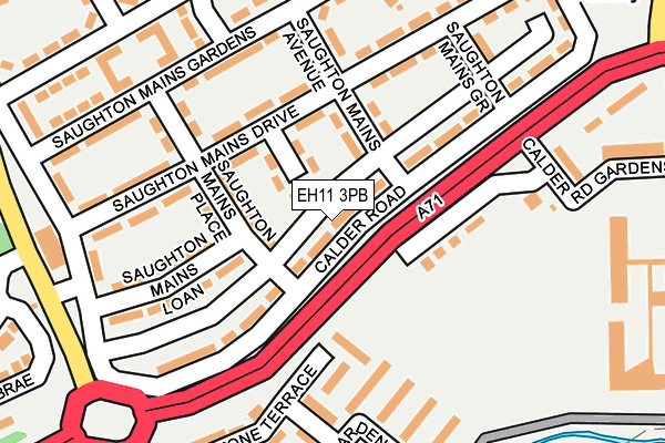 EH11 3PB map - OS OpenMap – Local (Ordnance Survey) EH11 3PB map - OS OpenMap – Local (Ordnance Survey)