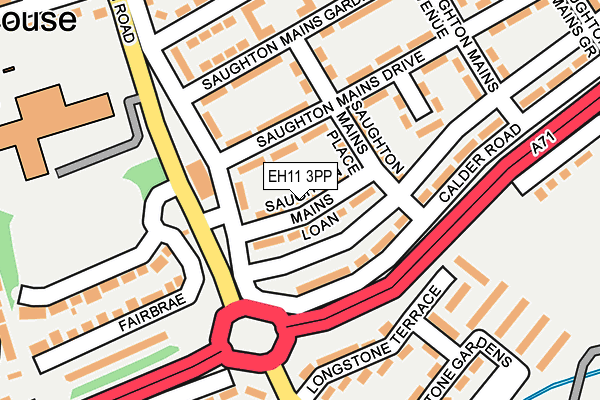 EH11 3PP map - OS OpenMap – Local (Ordnance Survey) EH11 3PP map - OS OpenMap – Local (Ordnance Survey)