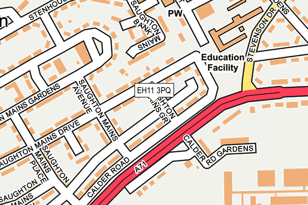 EH11 3PQ map - OS OpenMap – Local (Ordnance Survey) EH11 3PQ map - OS OpenMap – Local (Ordnance Survey)