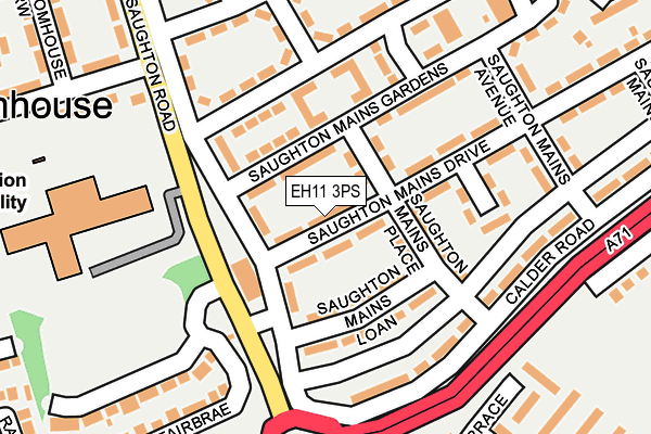 EH11 3PS map - OS OpenMap – Local (Ordnance Survey) EH11 3PS map - OS OpenMap – Local (Ordnance Survey)