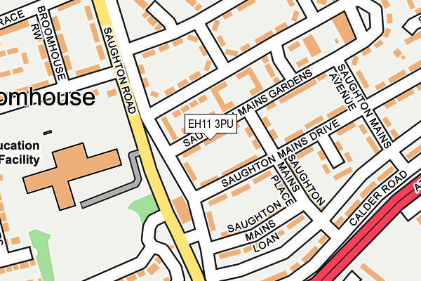 EH11 3PU map - OS OpenMap – Local (Ordnance Survey) EH11 3PU map - OS OpenMap – Local (Ordnance Survey)