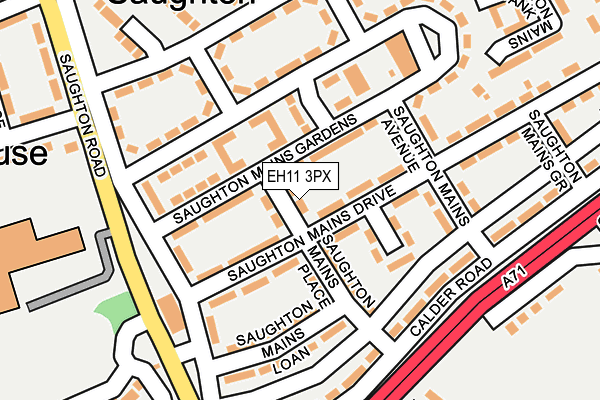 EH11 3PX map - OS OpenMap – Local (Ordnance Survey) EH11 3PX map - OS OpenMap – Local (Ordnance Survey)