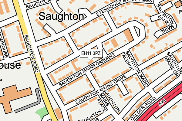 EH11 3PZ map - OS OpenMap – Local (Ordnance Survey) EH11 3PZ map - OS OpenMap – Local (Ordnance Survey)