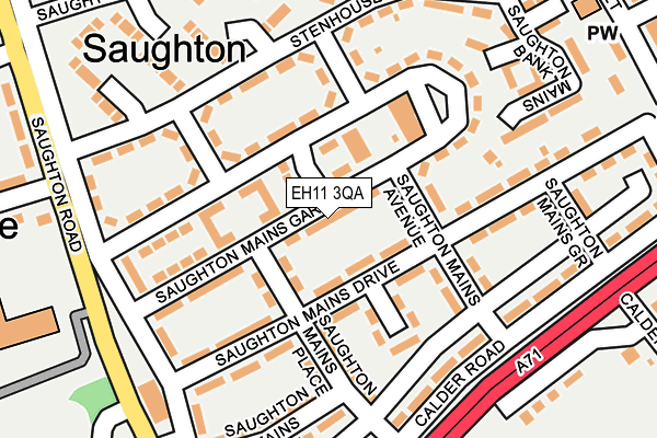 EH11 3QA map - OS OpenMap – Local (Ordnance Survey)