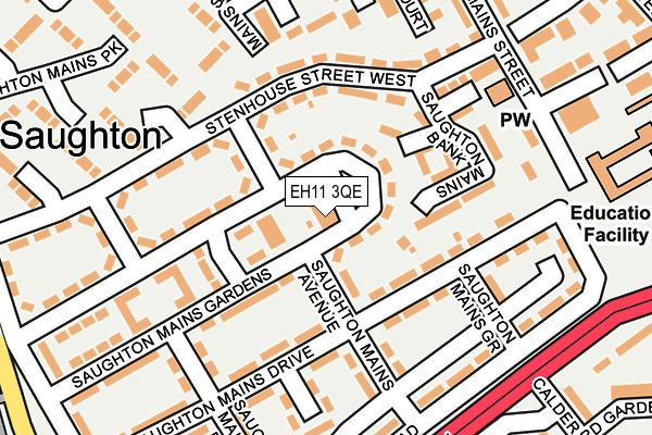 EH11 3QE map - OS OpenMap – Local (Ordnance Survey) EH11 3QE map - OS OpenMap – Local (Ordnance Survey)