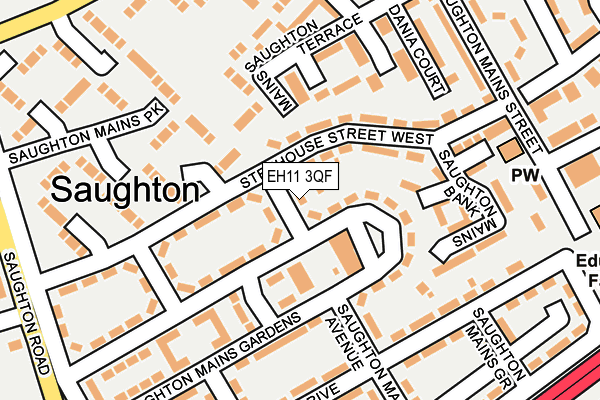 EH11 3QF map - OS OpenMap – Local (Ordnance Survey) EH11 3QF map - OS OpenMap – Local (Ordnance Survey)