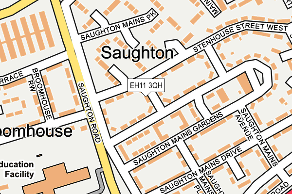 EH11 3QH map - OS OpenMap – Local (Ordnance Survey) EH11 3QH map - OS OpenMap – Local (Ordnance Survey)