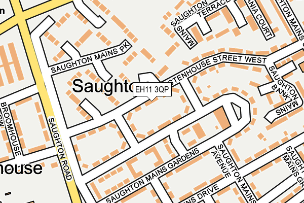 EH11 3QP map - OS OpenMap – Local (Ordnance Survey) EH11 3QP map - OS OpenMap – Local (Ordnance Survey)