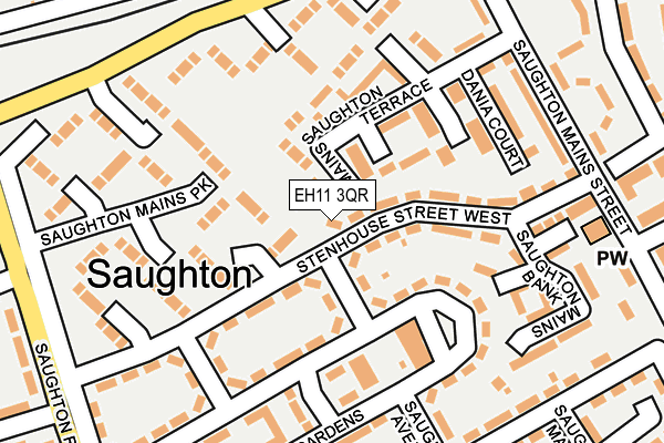EH11 3QR map - OS OpenMap – Local (Ordnance Survey) EH11 3QR map - OS OpenMap – Local (Ordnance Survey)