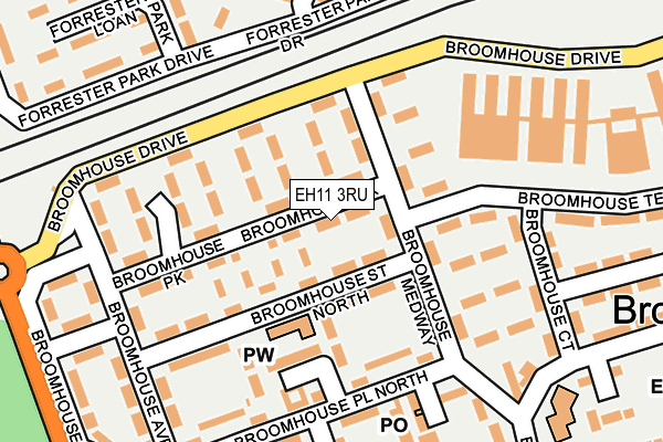 EH11 3RU map - OS OpenMap – Local (Ordnance Survey) EH11 3RU map - OS OpenMap – Local (Ordnance Survey)