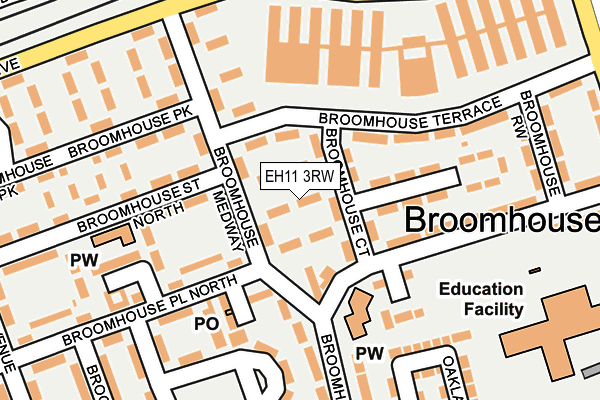 EH11 3RW map - OS OpenMap – Local (Ordnance Survey) EH11 3RW map - OS OpenMap – Local (Ordnance Survey)