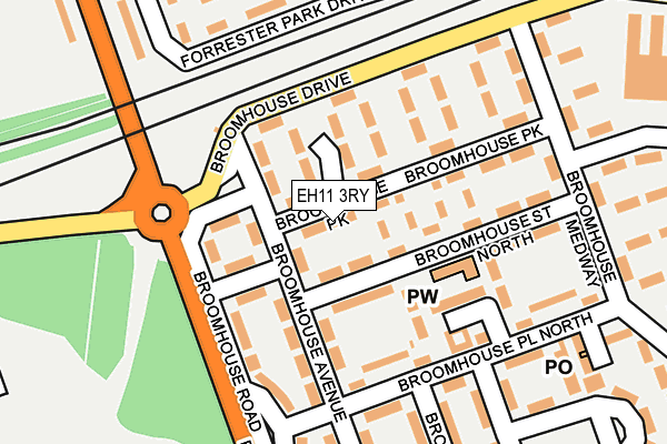 EH11 3RY map - OS OpenMap – Local (Ordnance Survey) EH11 3RY map - OS OpenMap – Local (Ordnance Survey)