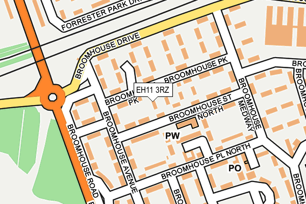 EH11 3RZ map - OS OpenMap – Local (Ordnance Survey) EH11 3RZ map - OS OpenMap – Local (Ordnance Survey)