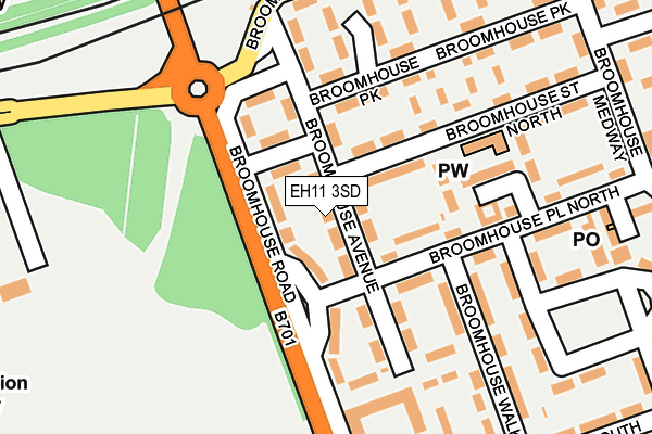 EH11 3SD map - OS OpenMap – Local (Ordnance Survey) EH11 3SD map - OS OpenMap – Local (Ordnance Survey)