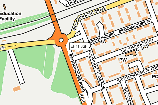 EH11 3SF map - OS OpenMap – Local (Ordnance Survey) EH11 3SF map - OS OpenMap – Local (Ordnance Survey)