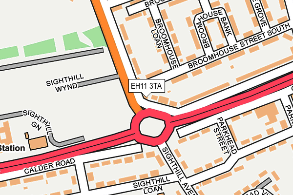 EH11 3TA map - OS OpenMap – Local (Ordnance Survey) EH11 3TA map - OS OpenMap – Local (Ordnance Survey)
