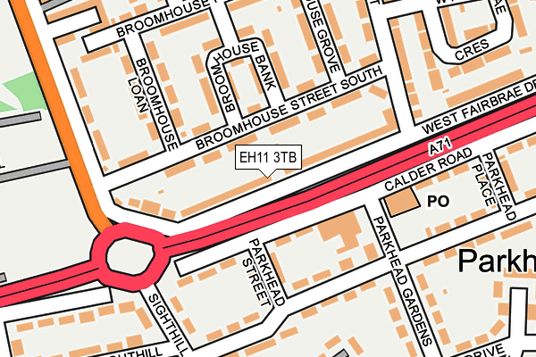 EH11 3TB map - OS OpenMap – Local (Ordnance Survey) EH11 3TB map - OS OpenMap – Local (Ordnance Survey)