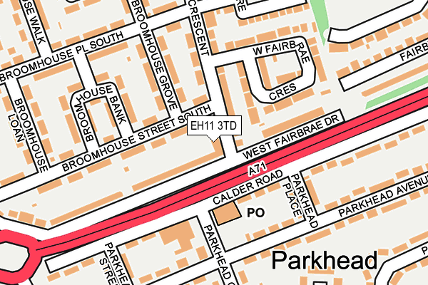 EH11 3TD map - OS OpenMap – Local (Ordnance Survey) EH11 3TD map - OS OpenMap – Local (Ordnance Survey)