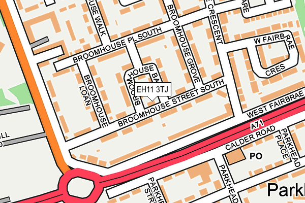 EH11 3TJ map - OS OpenMap – Local (Ordnance Survey) EH11 3TJ map - OS OpenMap – Local (Ordnance Survey)