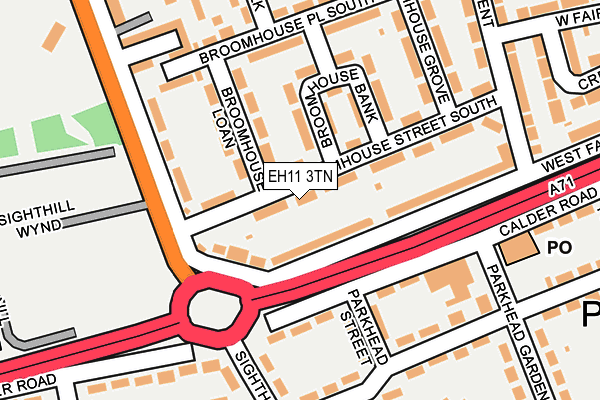 EH11 3TN map - OS OpenMap – Local (Ordnance Survey) EH11 3TN map - OS OpenMap – Local (Ordnance Survey)