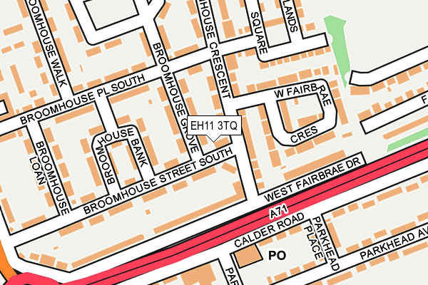 EH11 3TQ map - OS OpenMap – Local (Ordnance Survey) EH11 3TQ map - OS OpenMap – Local (Ordnance Survey)
