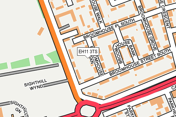 EH11 3TS map - OS OpenMap – Local (Ordnance Survey)
