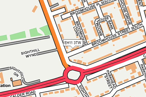 EH11 3TW map - OS OpenMap – Local (Ordnance Survey) EH11 3TW map - OS OpenMap – Local (Ordnance Survey)