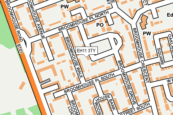 EH11 3TY map - OS OpenMap – Local (Ordnance Survey) EH11 3TY map - OS OpenMap – Local (Ordnance Survey)