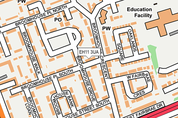 EH11 3UA map - OS OpenMap – Local (Ordnance Survey) EH11 3UA map - OS OpenMap – Local (Ordnance Survey)