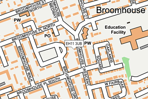 EH11 3UB map - OS OpenMap – Local (Ordnance Survey) EH11 3UB map - OS OpenMap – Local (Ordnance Survey)