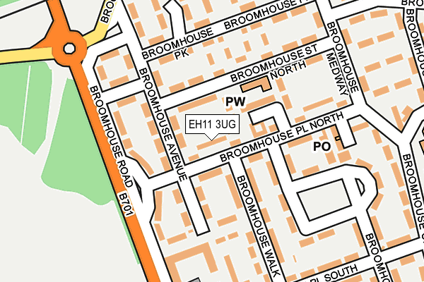 EH11 3UG map - OS OpenMap – Local (Ordnance Survey) EH11 3UG map - OS OpenMap – Local (Ordnance Survey)