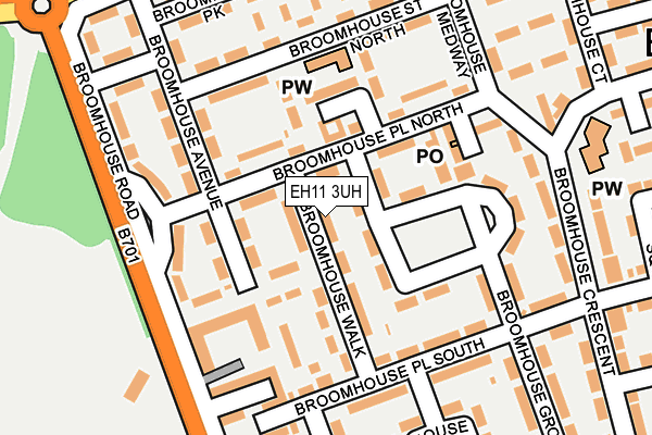 EH11 3UH map - OS OpenMap – Local (Ordnance Survey) EH11 3UH map - OS OpenMap – Local (Ordnance Survey)