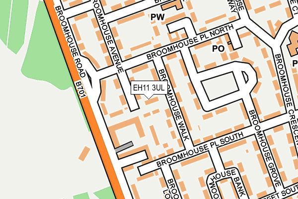 EH11 3UL map - OS OpenMap – Local (Ordnance Survey) EH11 3UL map - OS OpenMap – Local (Ordnance Survey)
