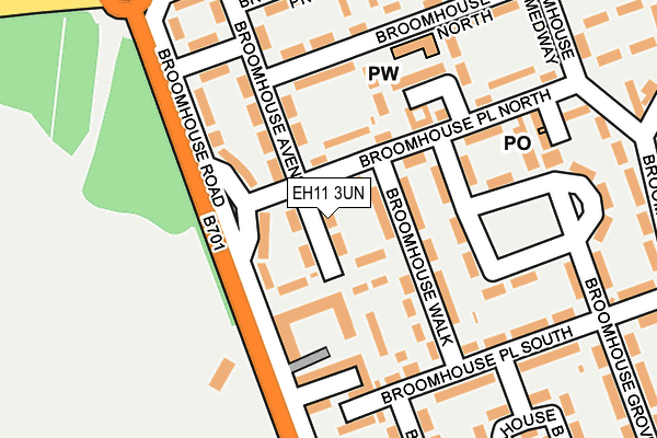 EH11 3UN map - OS OpenMap – Local (Ordnance Survey) EH11 3UN map - OS OpenMap – Local (Ordnance Survey)