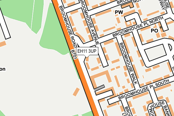 EH11 3UP map - OS OpenMap – Local (Ordnance Survey)