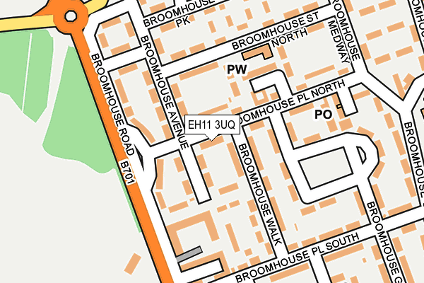 EH11 3UQ map - OS OpenMap – Local (Ordnance Survey) EH11 3UQ map - OS OpenMap – Local (Ordnance Survey)
