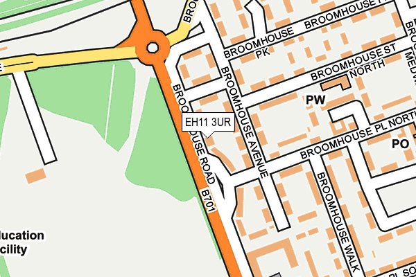 EH11 3UR map - OS OpenMap – Local (Ordnance Survey) EH11 3UR map - OS OpenMap – Local (Ordnance Survey)
