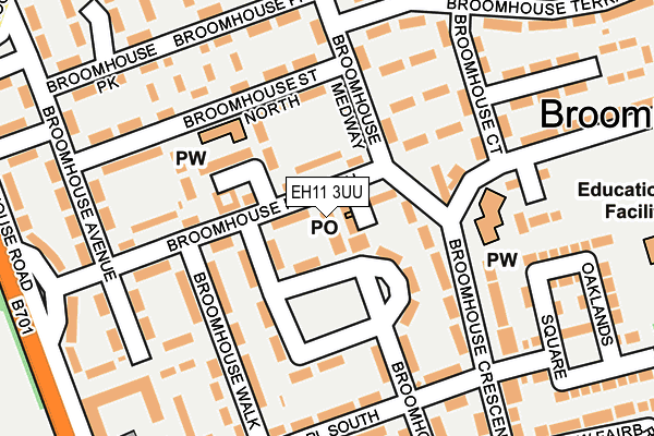 EH11 3UU map - OS OpenMap – Local (Ordnance Survey) EH11 3UU map - OS OpenMap – Local (Ordnance Survey)